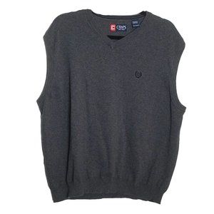 Chaps Men's Gray Sweater Vest